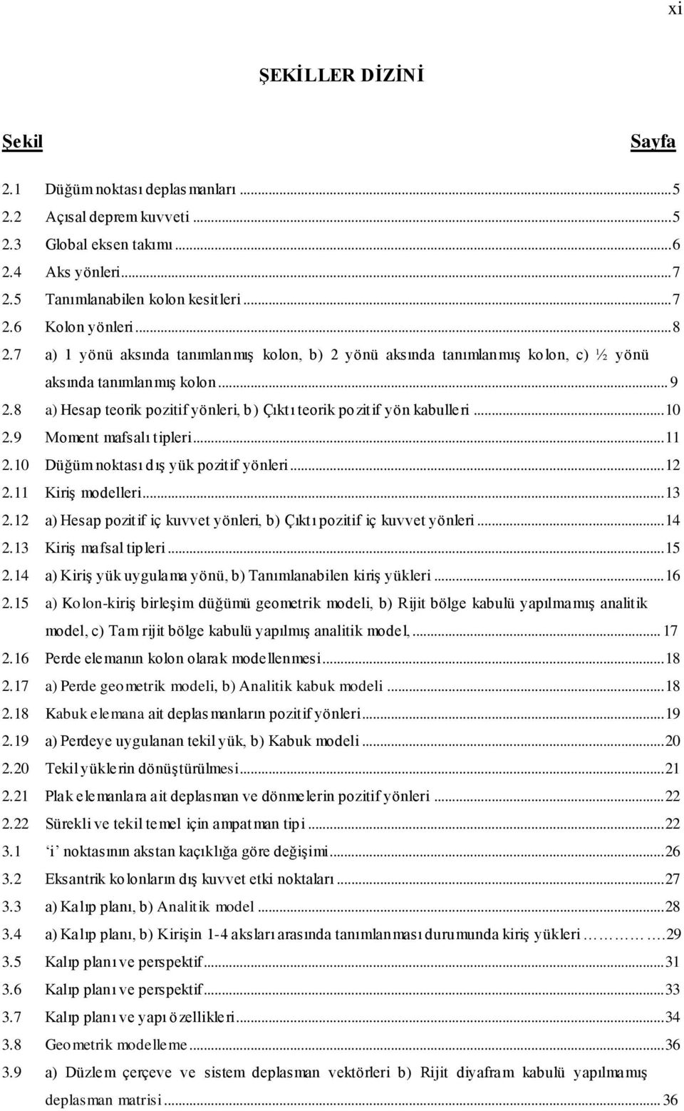 9 Moment mafsalı tipleri....0 Düğüm noktası dıģ yük pozitif yönleri.... KiriĢ modelleri... 3. a) Hesap pozitif iç kuvvet yönleri, b) Çıktı pozitif iç kuvvet yönleri... 4.3 KiriĢ mafsal tipleri... 5.