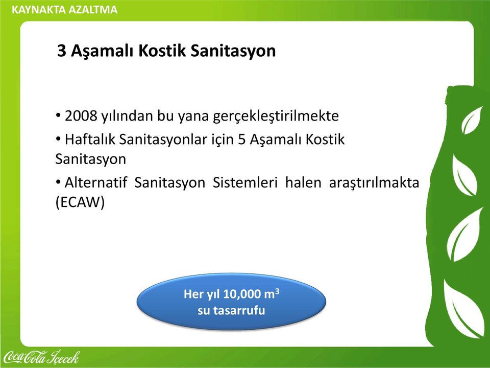 Aşamalı Kostik Sanitasyon Alternatif Sanitasyon Sistemleri