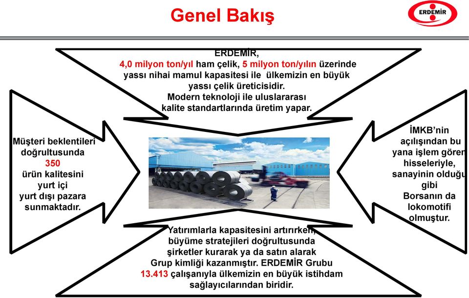 Modern teknoloji ile uluslararası kalite standartlarında üretim yapar.