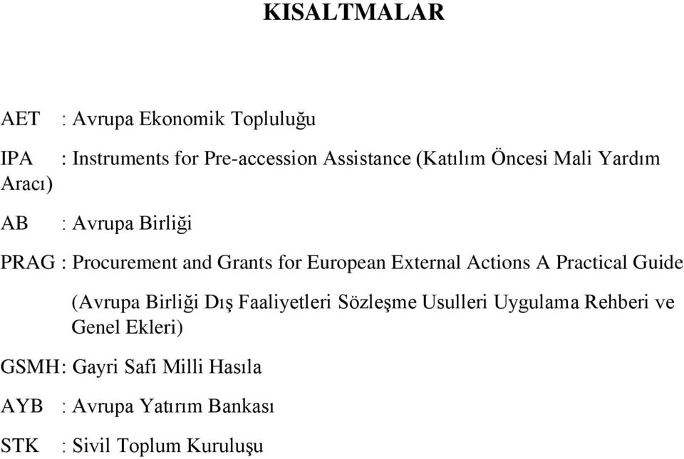 External Actions A Practical Guide (Avrupa Birliği Dış Faaliyetleri Sözleşme Usulleri Uygulama