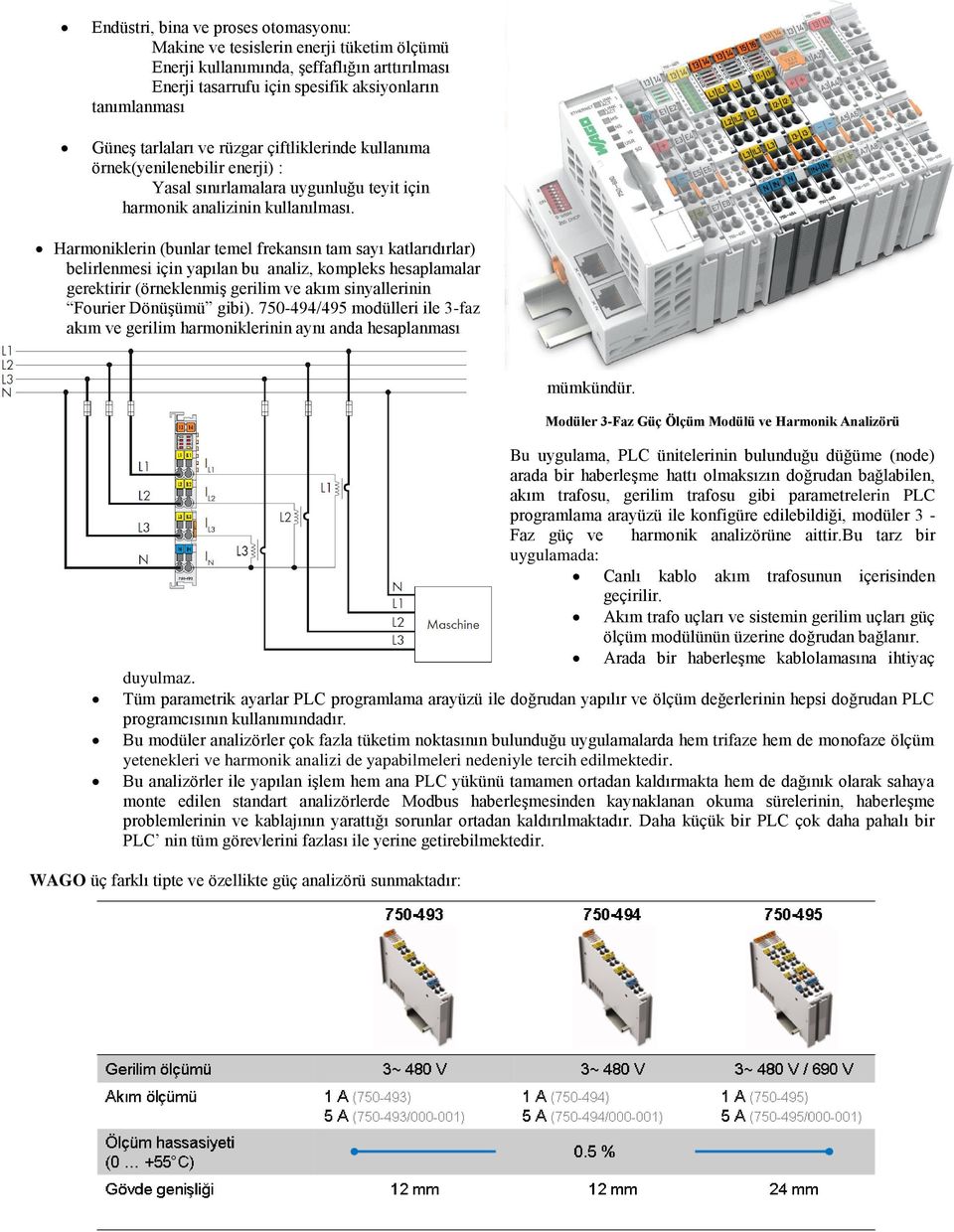 Harmoniklerin (bunlar temel frekansın tam sayı katlarıdırlar) belirlenmesi için yapılan bu analiz, kompleks hesaplamalar gerektirir (örneklenmiş gerilim ve akım sinyallerinin Fourier Dönüşümü gibi).