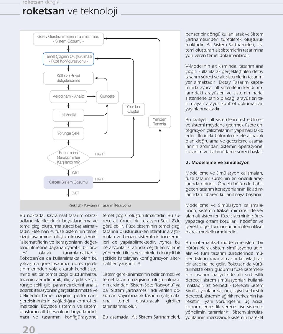 V-Modelinin alt kısmında, tasarım ana çizgisi kullanılarak gerçekleştirilen detay tasarım süreci ve alt sistemlerin tasarımı yer almaktadır.