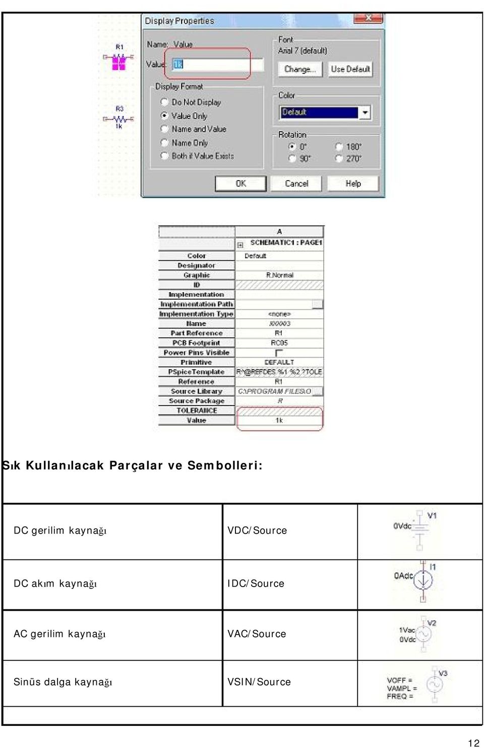 kaynağı IDC/Source AC gerilim kaynağı