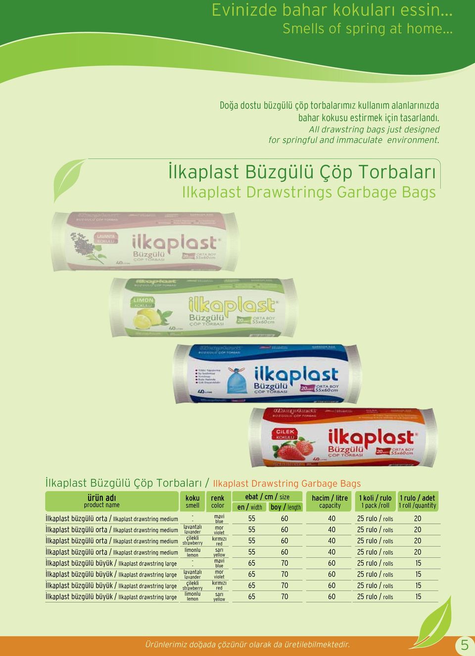 İlkaplast Büzgülü Çöp Torbaları Ilkaplast Drawstrings Garbage Bags İlkaplast Büzgülü Çöp Torbaları / Ilkaplast Drawstring Garbage Bags İlkaplast büzgülü orta / Ilkaplast drawstring medium İlkaplast