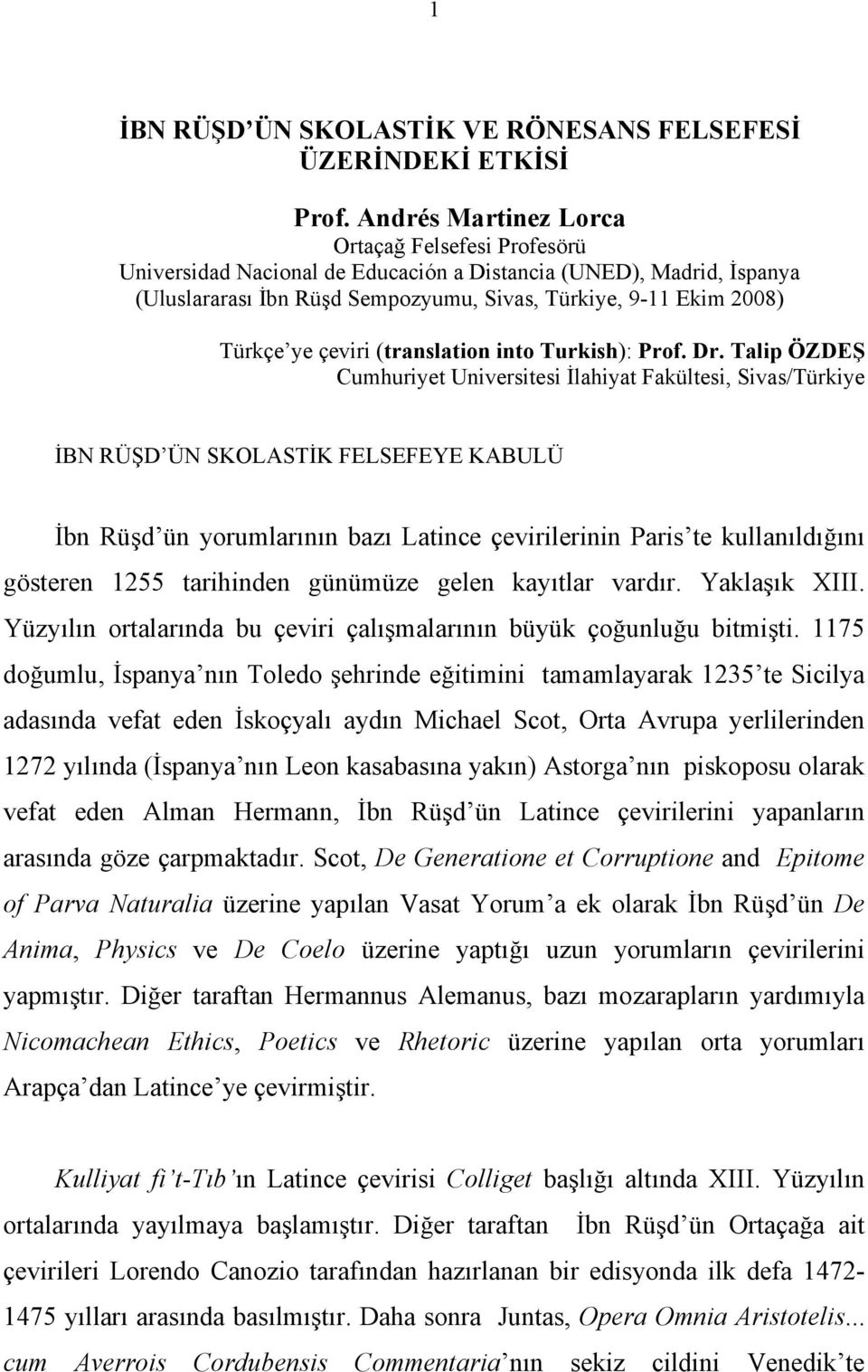 çeviri (translation into Turkish): Prof. Dr.