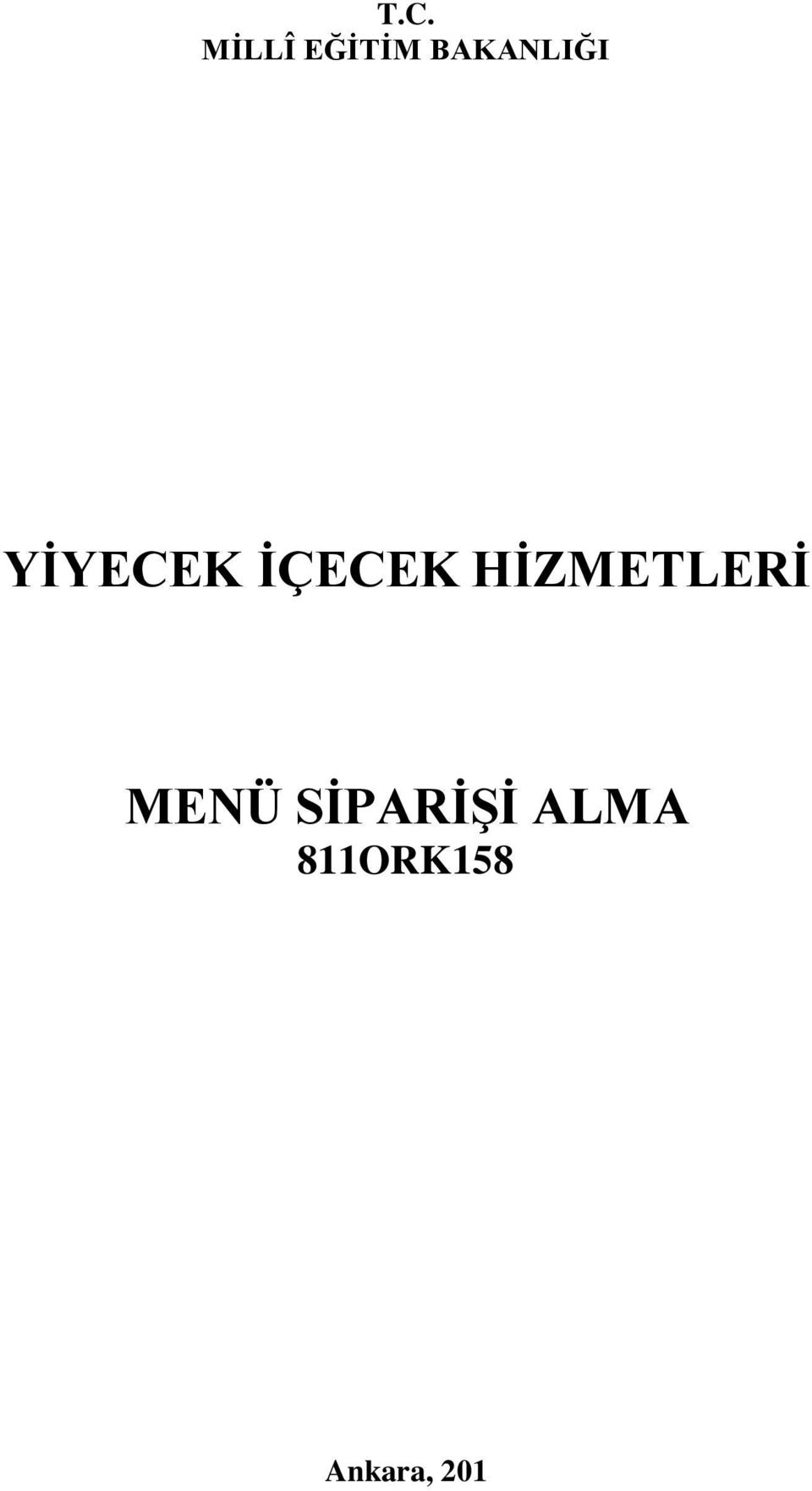 İÇECEK HİZMETLERİ MENÜ