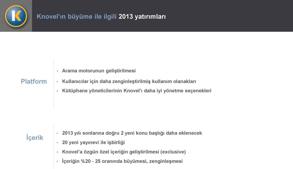 seçenekleri İçerik 2013 yılı sonlarına doğru 2 yeni konu başlığı daha eklenecek 20 yeni yayınevi ile