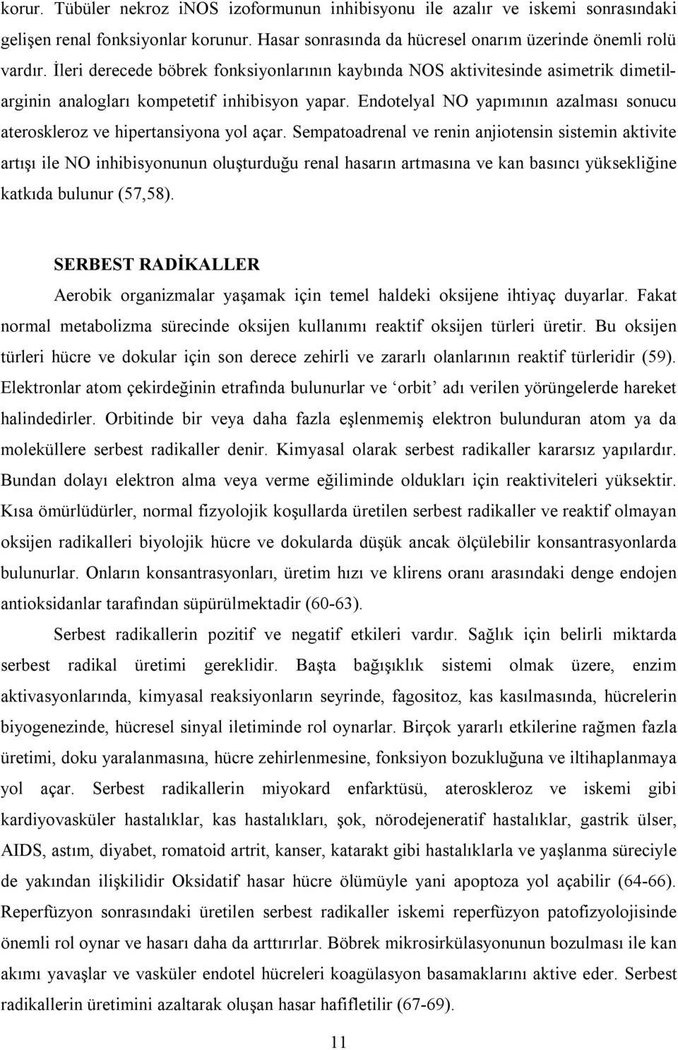 Endotelyal NO yapımının azalması sonucu ateroskleroz ve hipertansiyona yol açar.