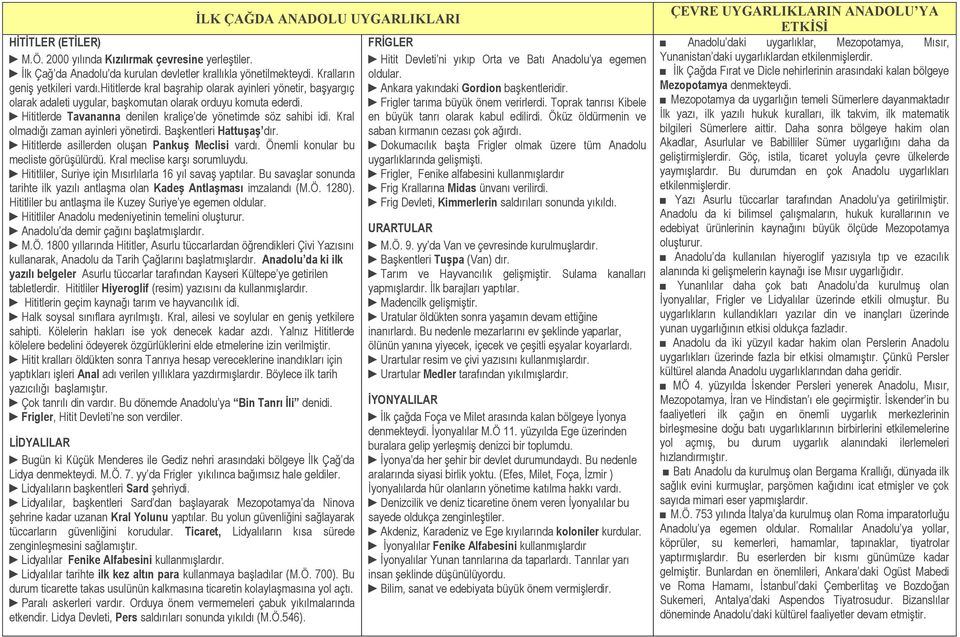 Kral olmadığı zaman ayinleri yönetirdi. Başkentleri Hattuşaş dır. Hititlerde asillerden oluşan Pankuş Meclisi vardı. Önemli konular bu mecliste görüşülürdü. Kral meclise karşı sorumluydu.