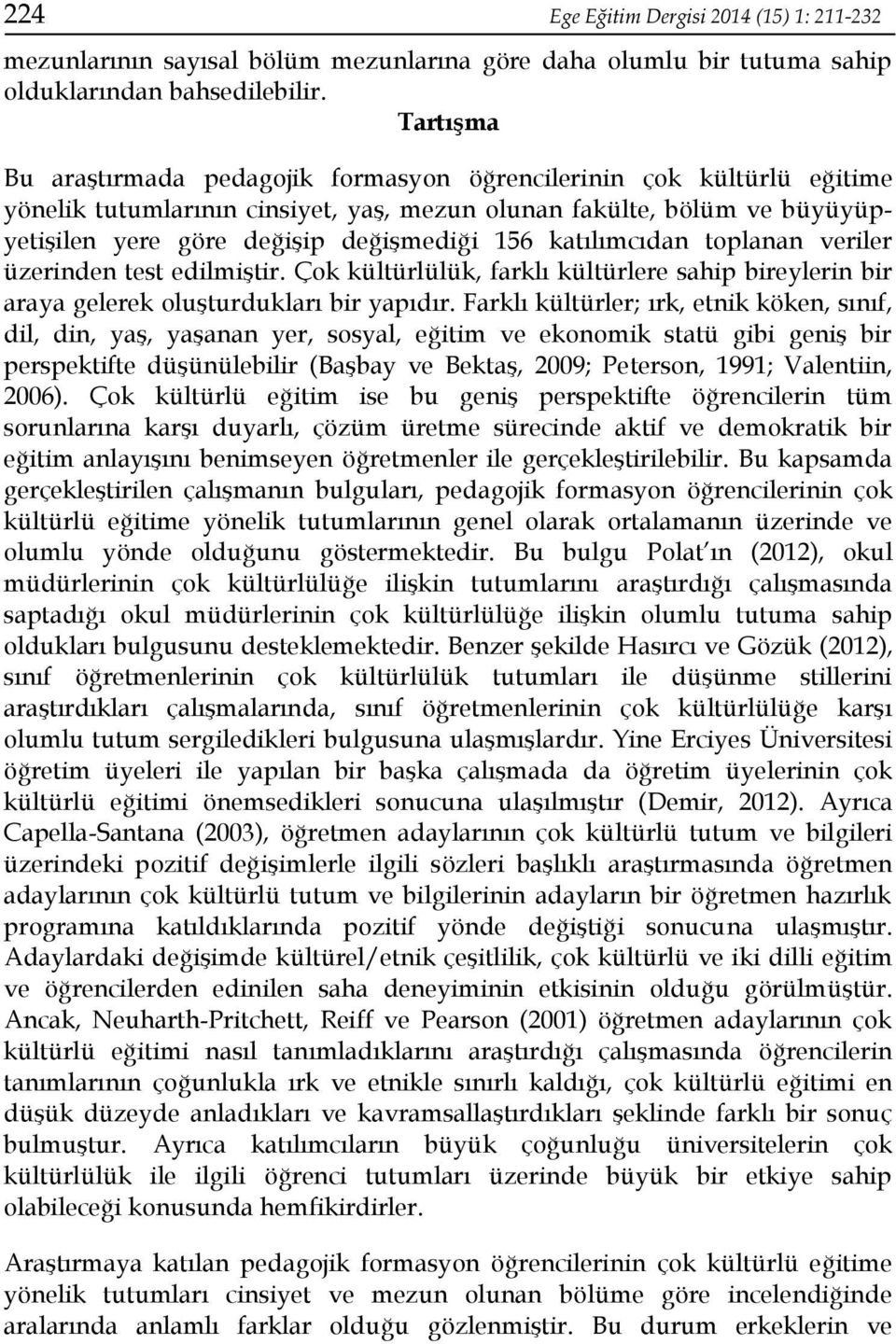 katılımcıdan toplanan veriler üzerinden test edilmiştir. Çok kültürlülük, farklı kültürlere sahip bireylerin bir araya gelerek oluşturdukları bir yapıdır.