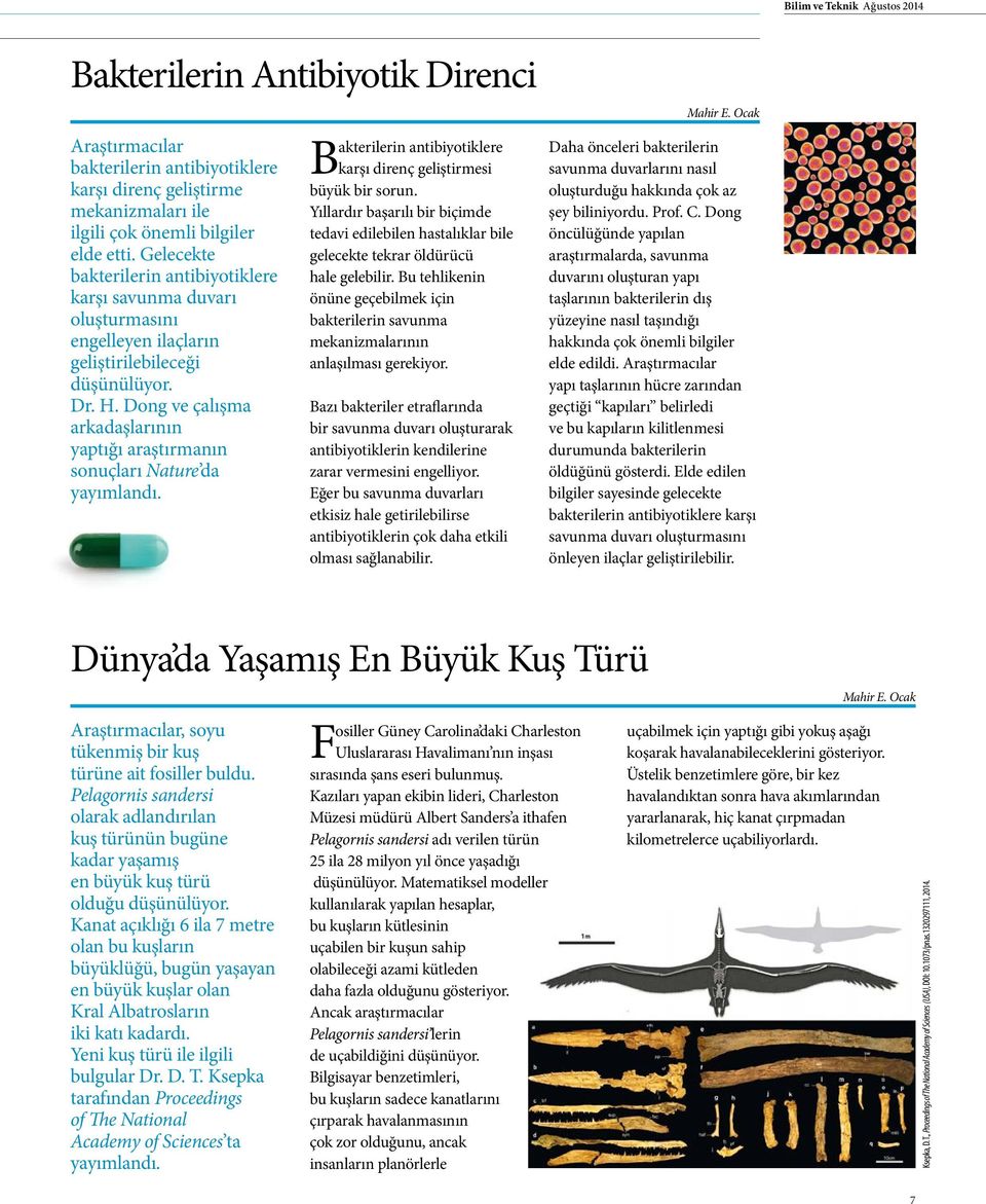 Dong ve çalışma arkadaşlarının yaptığı araştırmanın sonuçları Nature da yayımlandı. Bakterilerin antibiyotiklere karşı direnç geliştirmesi büyük bir sorun.