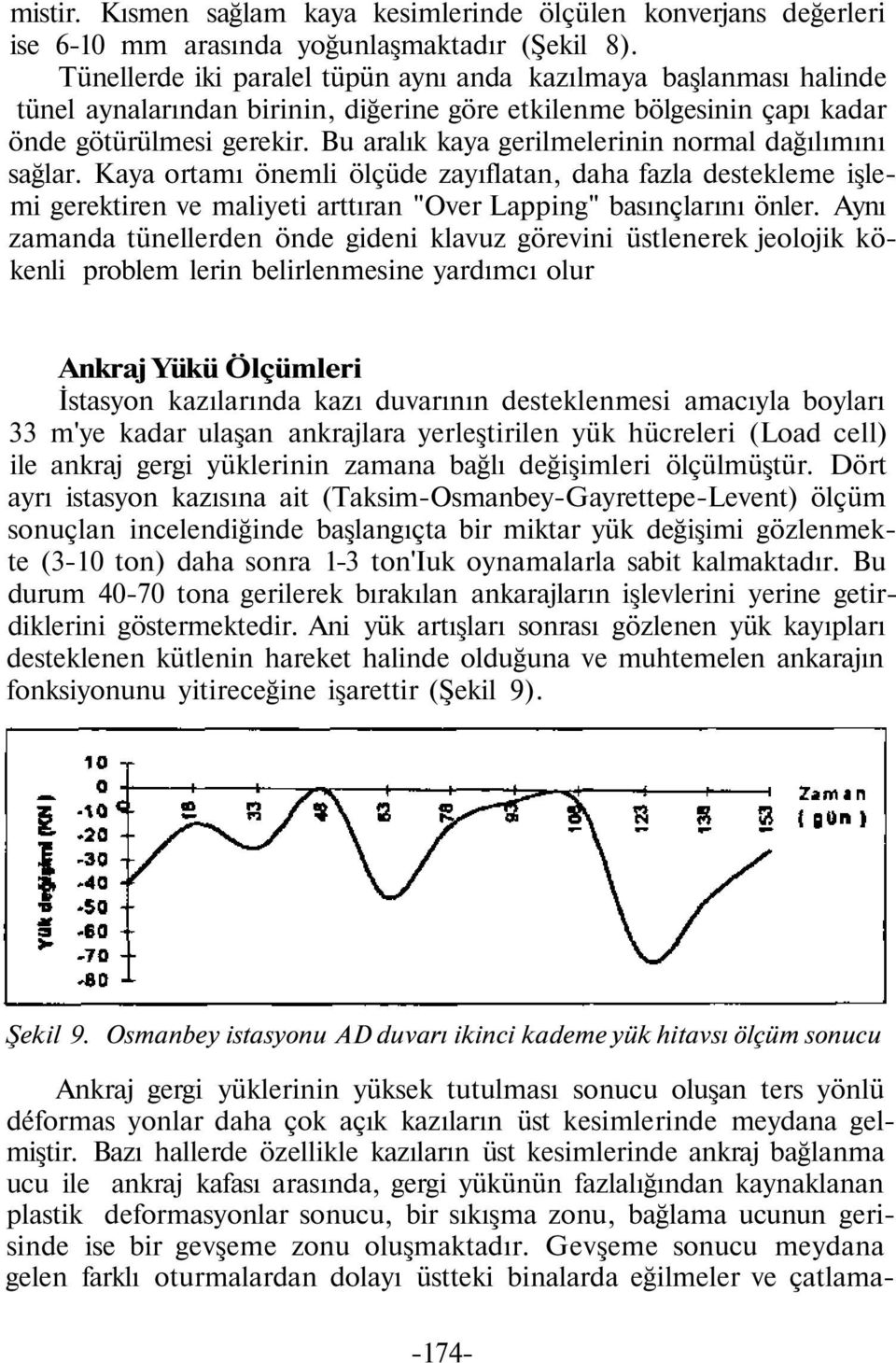 Bu aralık kaya gerilmelerinin normal dağılımını sağlar. Kaya ortamı önemli ölçüde zayıflatan, daha fazla destekleme işlemi gerektiren ve maliyeti arttıran "Over Lapping" basınçlarını önler.