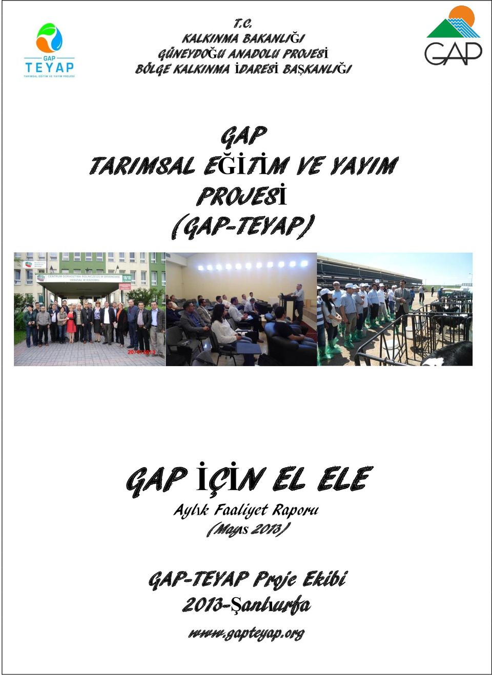 PROJESİ (GAP-TEYAP) GAP İÇİN EL ELE Aylık Faaliyet Raporu