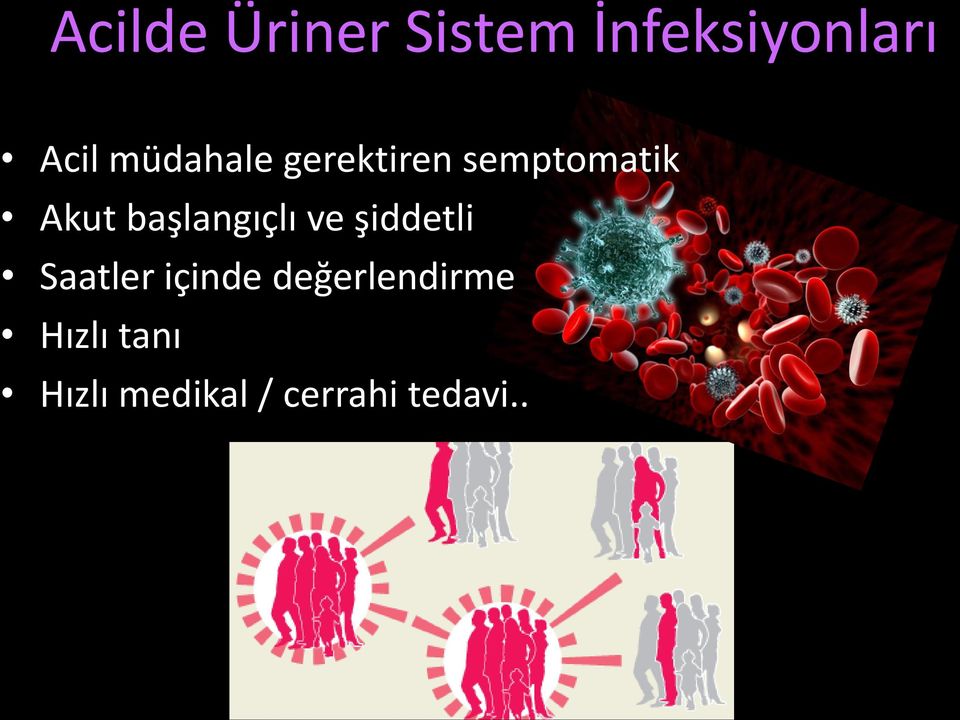 başlangıçlı ve şiddetli Saatler içinde