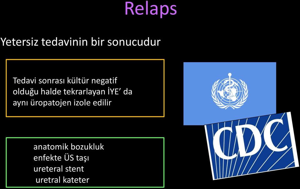 İYE da aynı üropatojen izole edilir anatomik