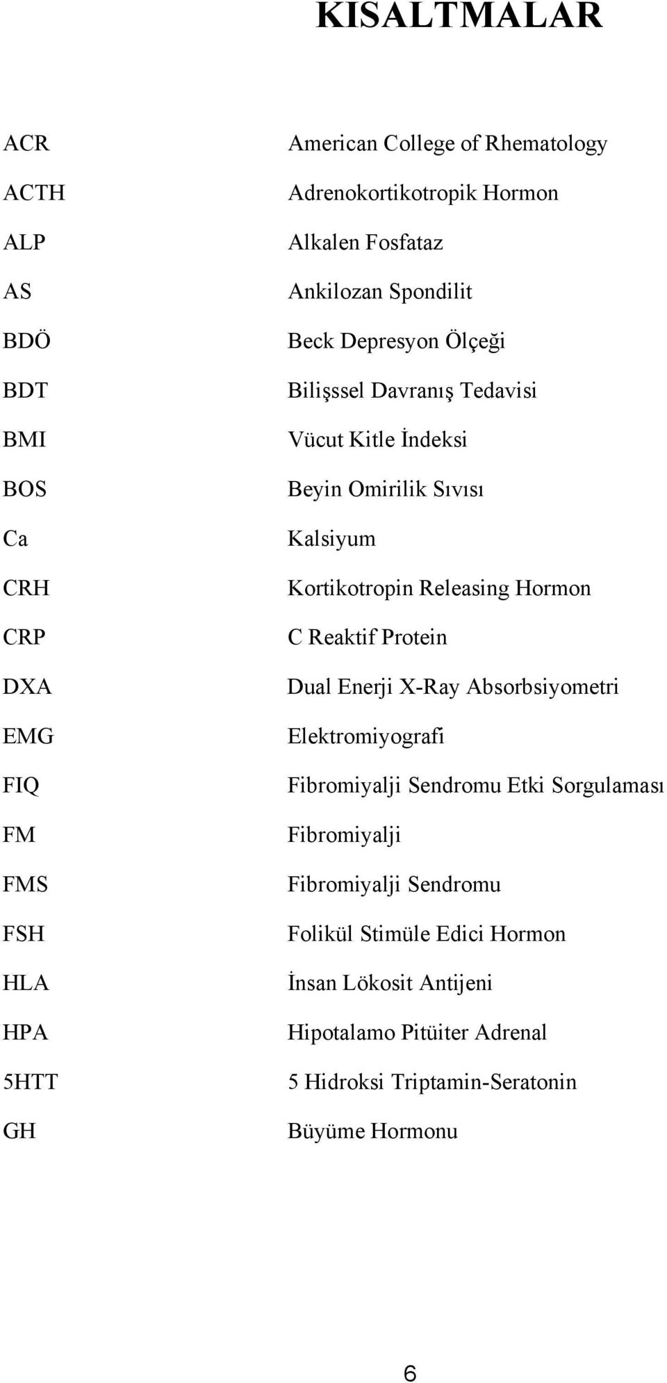 Kortikotropin Releasing Hormon C Reaktif Protein Dual Enerji X-Ray Absorbsiyometri Elektromiyografi Fibromiyalji Sendromu Etki Sorgulaması