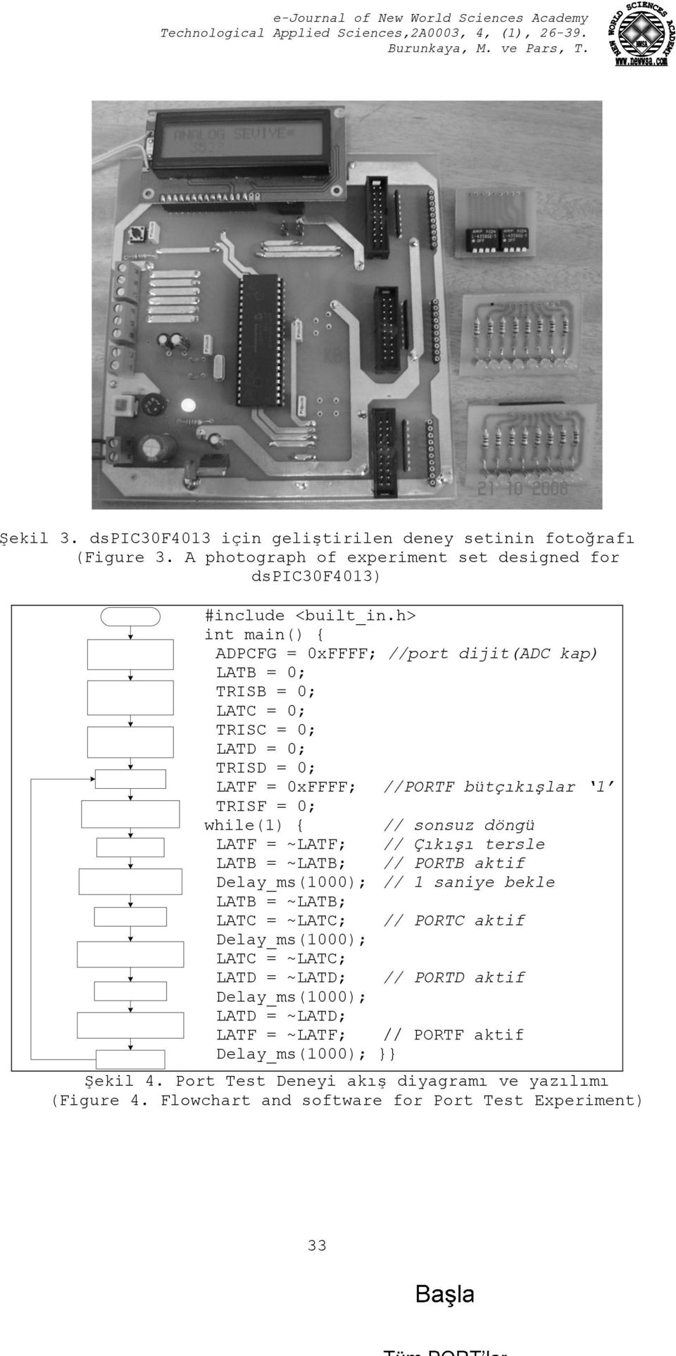 sonsuz döngü LATF = ~LATF; // Çıkışı tersle LATB = ~LATB; // PORTB aktif Delay_ms(1000); // 1 saniye bekle LATB = ~LATB; LATC = ~LATC; // PORTC aktif Delay_ms(1000); LATC = ~LATC;