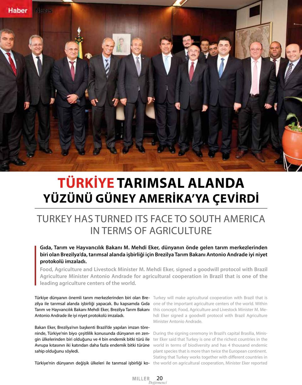 Food, Agriculture and Livestock Minister M.