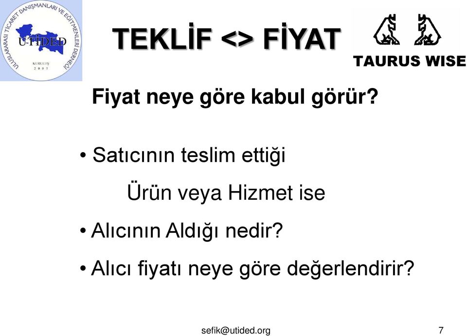 Satıcının teslim ettiği Ürün veya Hizmet