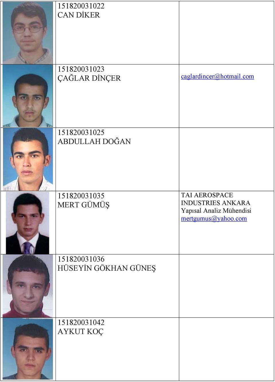 com 151820031025 ABDULLAH DOĞAN 151820031035 MERT GÜMÜŞ TAI