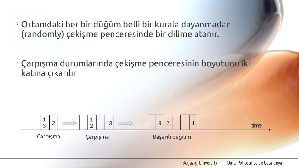 Çarpışma durumlarında çekişme penceresinin boyutunu iki