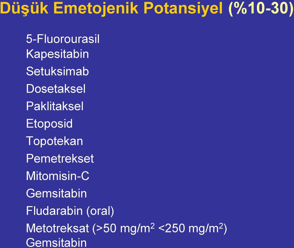 Topotekan Pemetrekset Mitomisin-C Gemsitabin