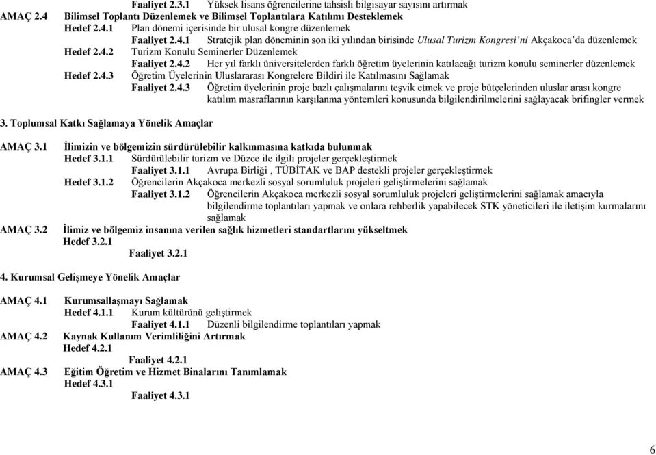 4.3 Öğretim Üyelerinin Uluslararası Kongrelere Bildiri ile Katılmasını Sağlamak Faaliyet.4.3 Öğretim üyelerinin proje bazlı çalışmalarını teşvik etmek ve proje bütçelerinden uluslar arası kongre