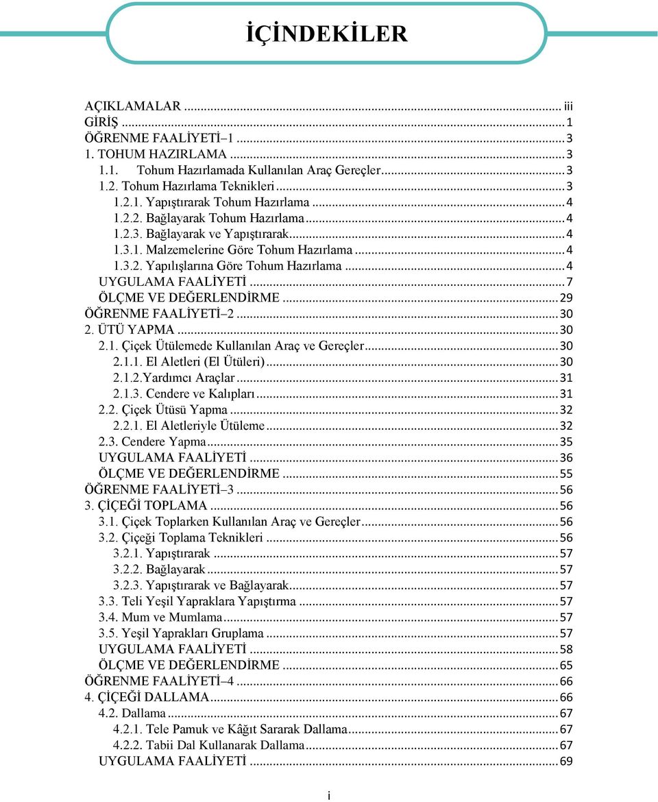 .. 7 ÖLÇME VE DEĞERLENDİRME... 29 ÖĞRENME FAALİYETİ 2... 30 2. ÜTÜ YAPMA... 30 2.1. Çiçek Ütülemede Kullanılan Araç ve Gereçler... 30 2.1.1. El Aletleri (El Ütüleri)... 30 2.1.2.Yardımcı Araçlar.