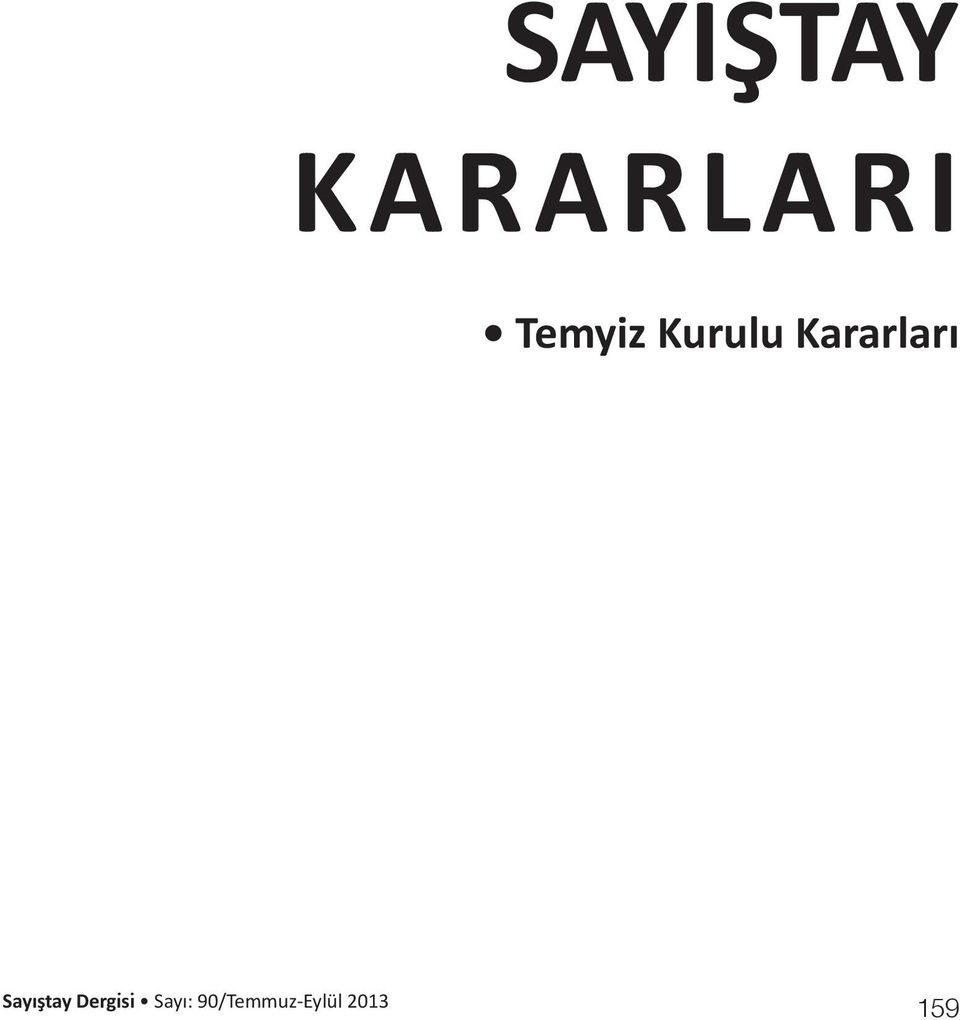 Kararları Sayıştay