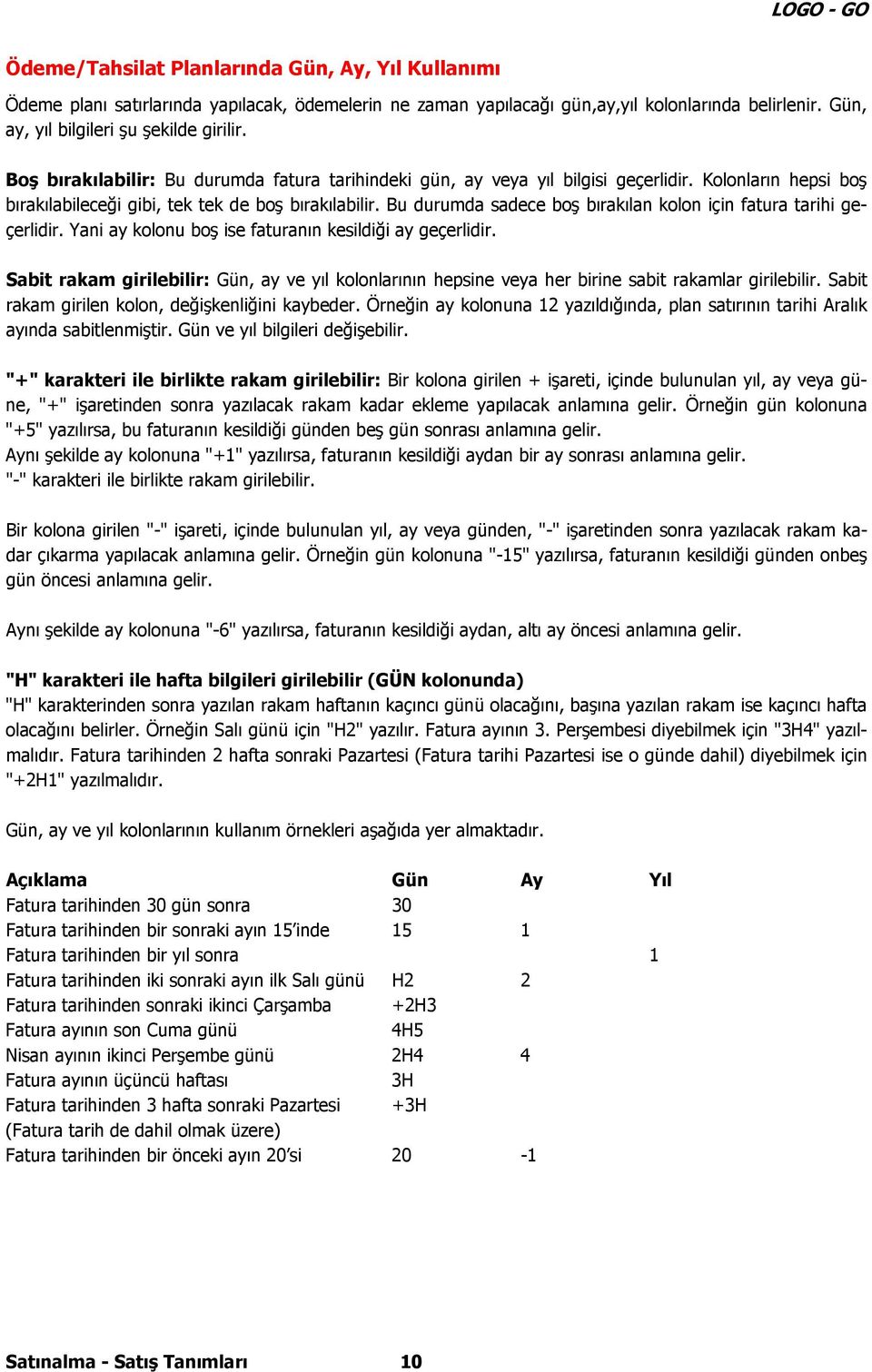 Bu durumda sadece boş bırakılan kolon için fatura tarihi geçerlidir. Yani ay kolonu boş ise faturanın kesildiği ay geçerlidir.