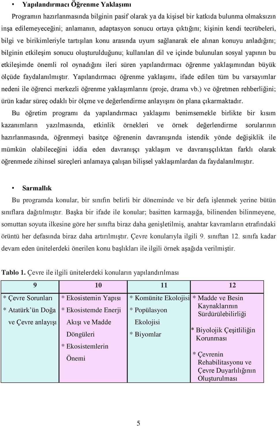 sosyal yapının bu etkileşimde önemli rol oynadığını ileri süren yapılandırmacı öğrenme yaklaşımından büyük ölçüde faydalanılmıştır.