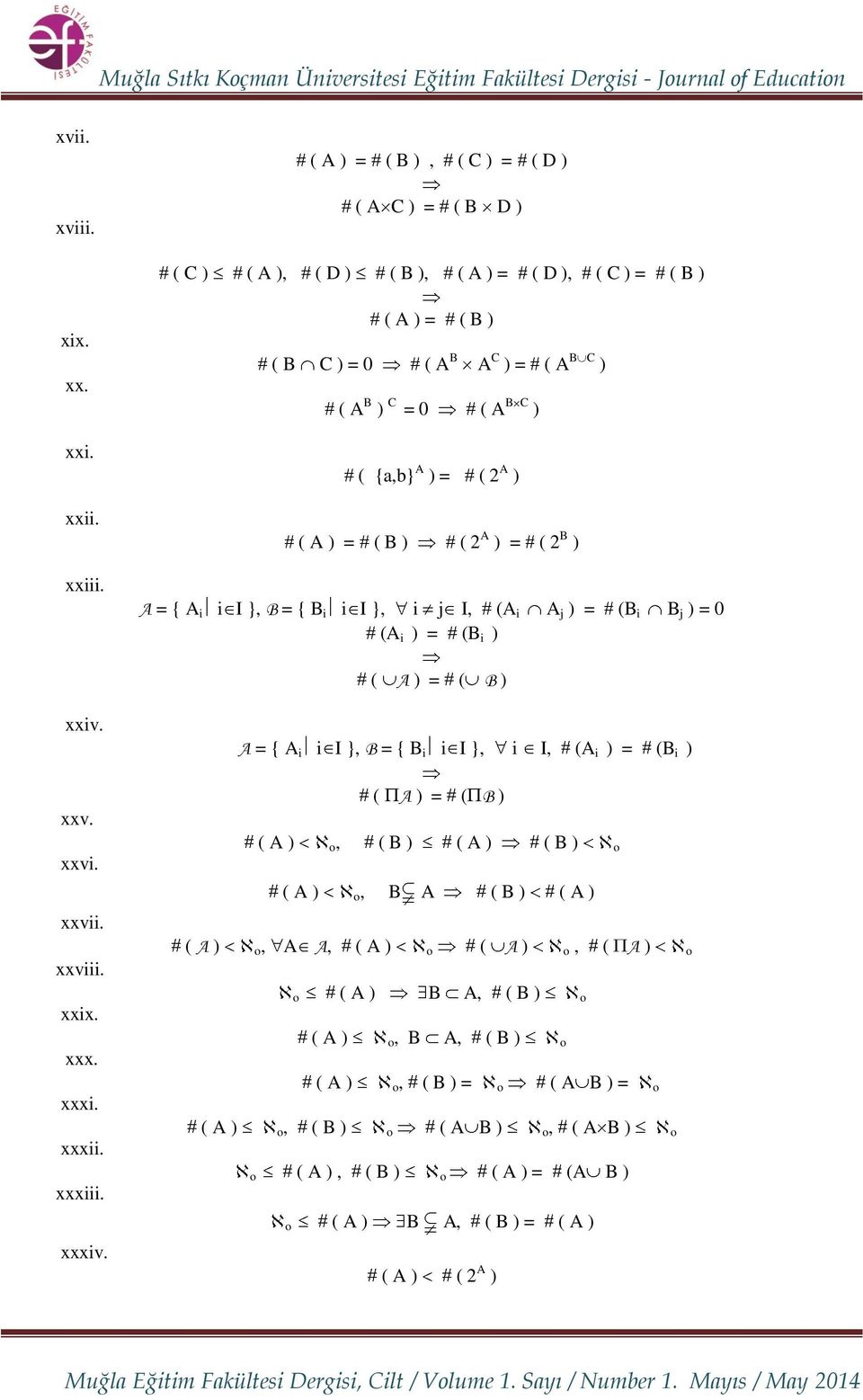 (A i ) = (B i ) ( A ) = ( B ) xxiv. xxv. xxvi. xxvii. xxviii. xxix. xxx. xxxi. xxxii. xxxiii. xxxiv.