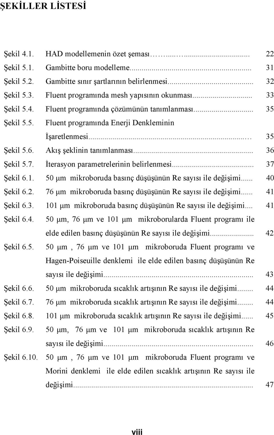 İterasyon parametrelerinin belirlenmesi... 37 Şekil 6.1. 50 µm mikroboruda basınç düşüşünün Re sayısı ile değişimi... 40 Şekil 6.2. 76 µm mikroboruda basınç düşüşünün Re sayısı ile değişimi.