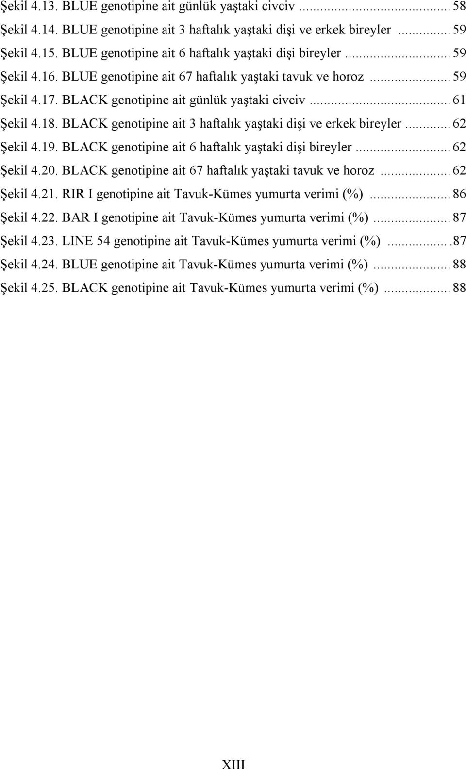 18. BLACK genotipine ait 3 haftalık yaştaki dişi ve erkek bireyler... 62 Şekil 4.19. BLACK genotipine ait 6 haftalık yaştaki dişi bireyler... 62 Şekil 4.20.