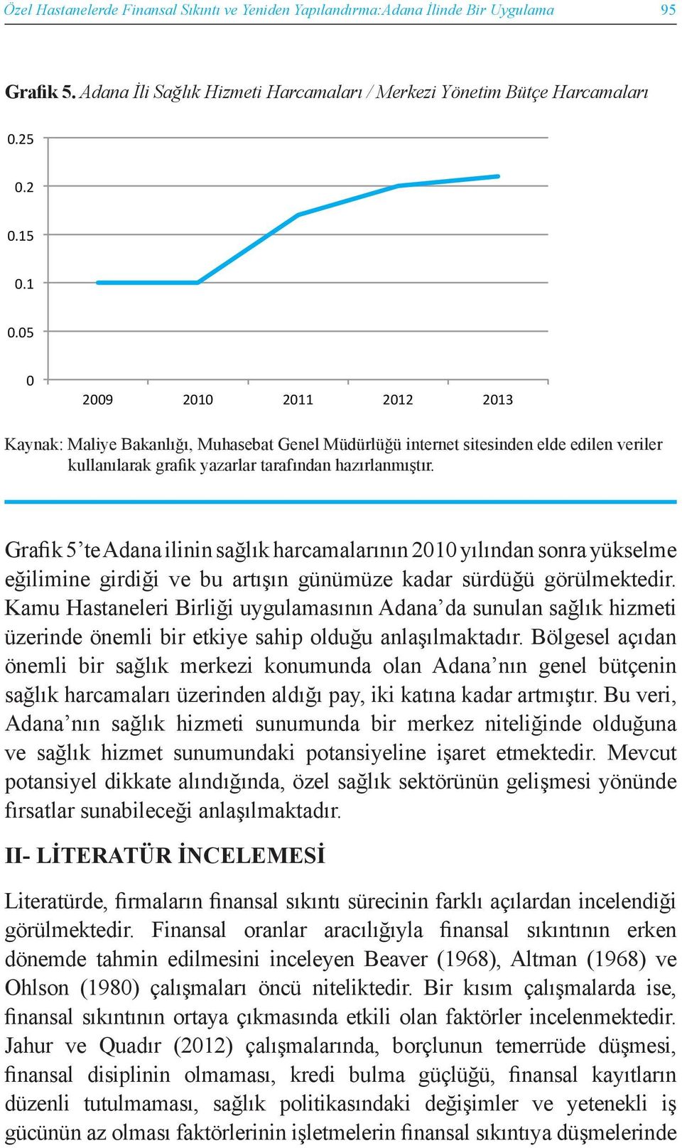 Adana iline ait verilere Maliye Bakanl ğ Muhasebat Genel lüğü internet Özel Hastanelerde sitesinden Finansal Sıkıntı ulaş lm şt r.