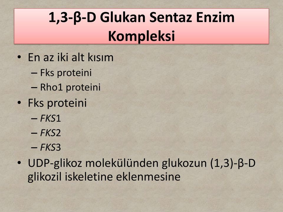 proteini FKS1 FKS2 FKS3 UDP-glikoz