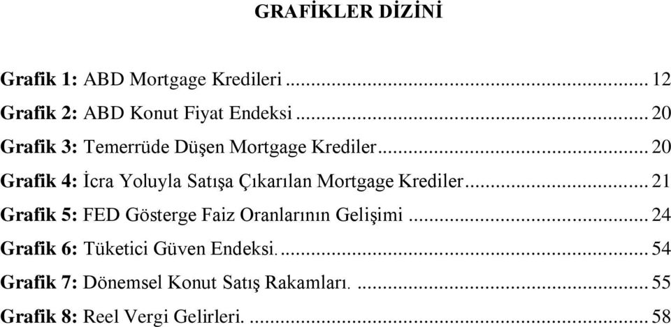 .. 20 Grafik 4: İcra Yoluyla Satışa Çıkarılan Mortgage Krediler.