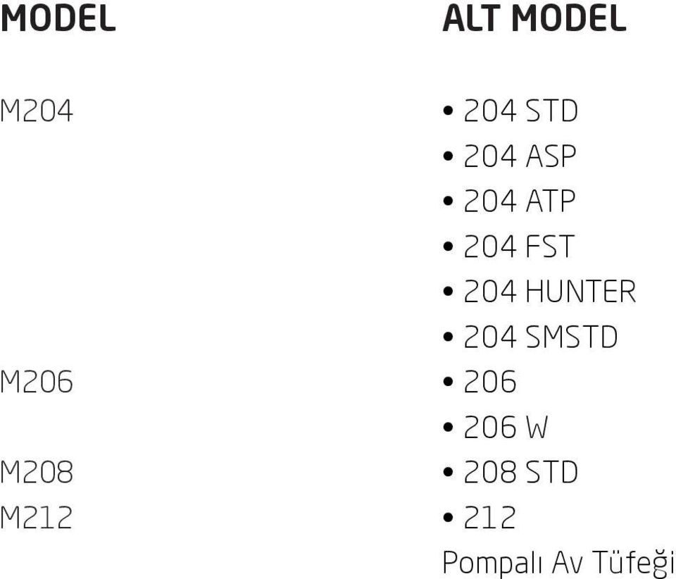 204 FST 204 HUNTER 204 SMSTD