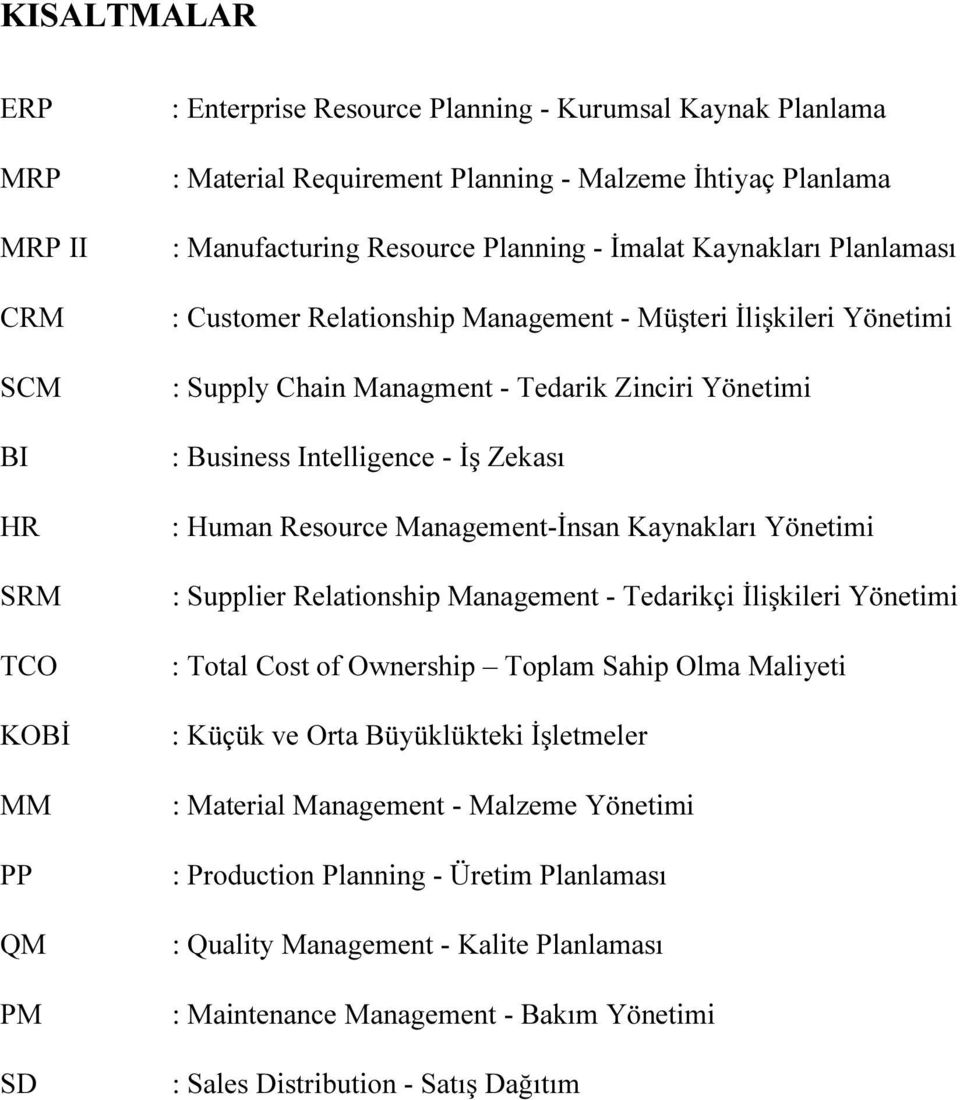 Intelligence - İş Zekası : Human Resource Management-İnsan Kaynakları Yönetimi : Supplier Relationship Management - Tedarikçi İlişkileri Yönetimi : Total Cost of Ownership Toplam Sahip Olma Maliyeti