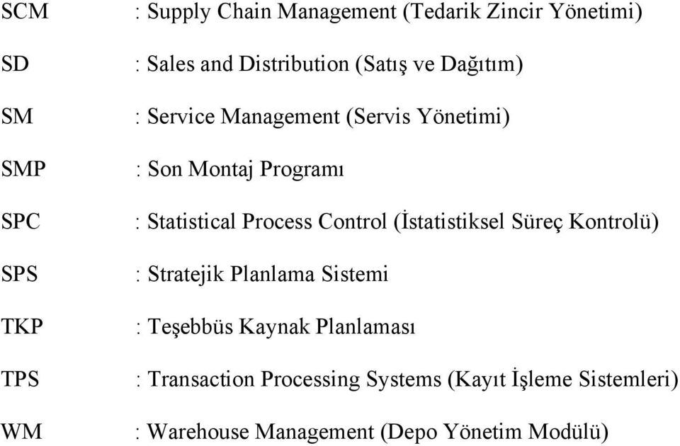 Statistical Process Control (İstatistiksel Süreç Kontrolü) : Stratejik Planlama Sistemi : Teşebbüs