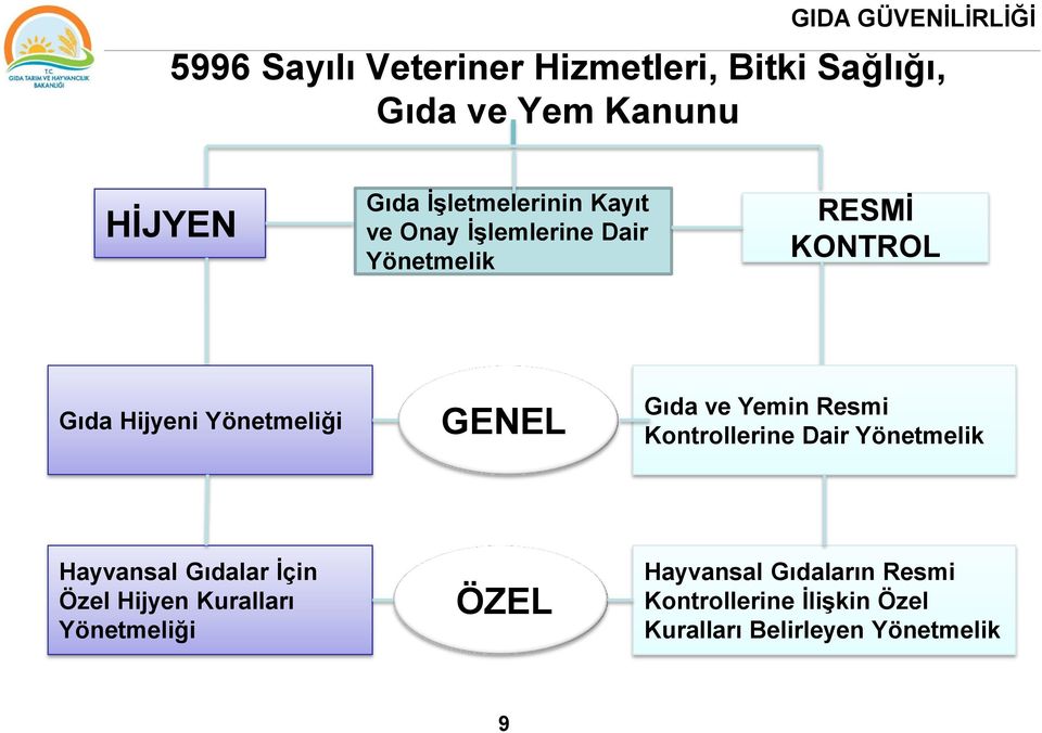 Yönetmeliği GENEL Bakanlık Gıda ve Yemin Resmi Kontrollerine Dair Yönetmelik Hayvansal Gıdalar İçin Özel