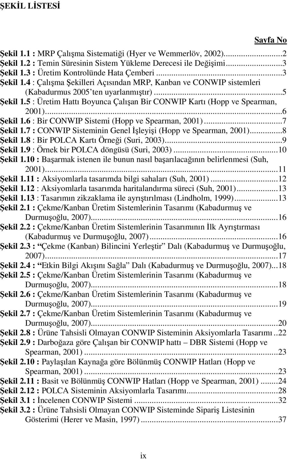 5 : Üretim Hattı Boyunca Çalışan Bir CONWIP Kartı (Hopp ve Spearman, 2001)...6 Şekil 1.6 : Bir CONWIP Sistemi (Hopp ve Spearman, 2001)...7 Şekil 1.