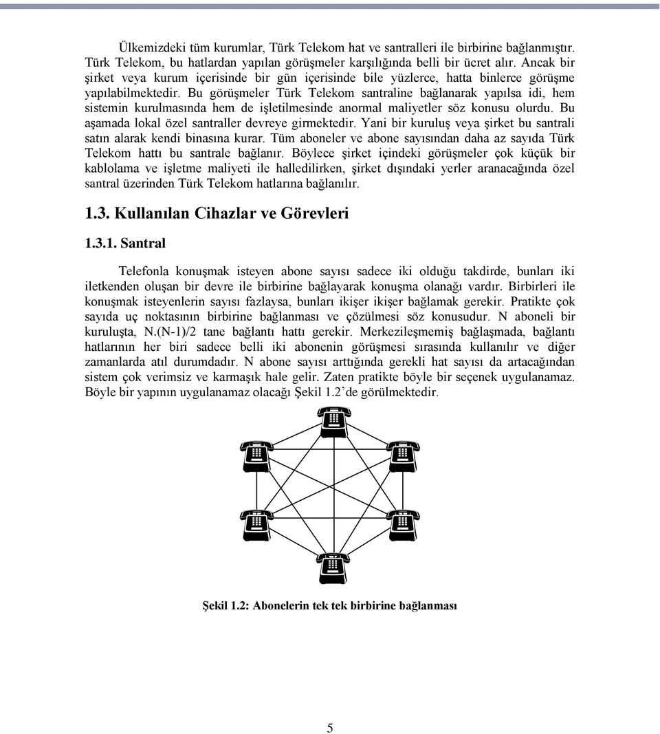 Bu görüşmeler Türk Telekom santraline bağlanarak yapılsa idi, hem sistemin kurulmasında hem de işletilmesinde anormal maliyetler söz konusu olurdu.