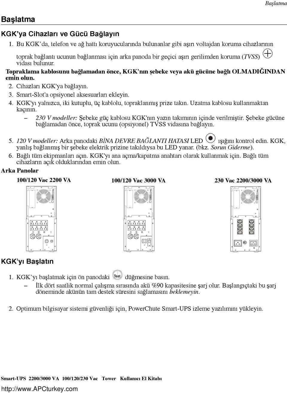 bulunur. Topraklama kablosunu bağlamadan önce, KGK'nın şebeke veya akü gücüne bağlı OLMADIĞINDAN emin olun. 2. Cihazları KGK'ya bağlayın. 3. Smart-Slot'a opsiyonel aksesuarları ekleyin. 4.