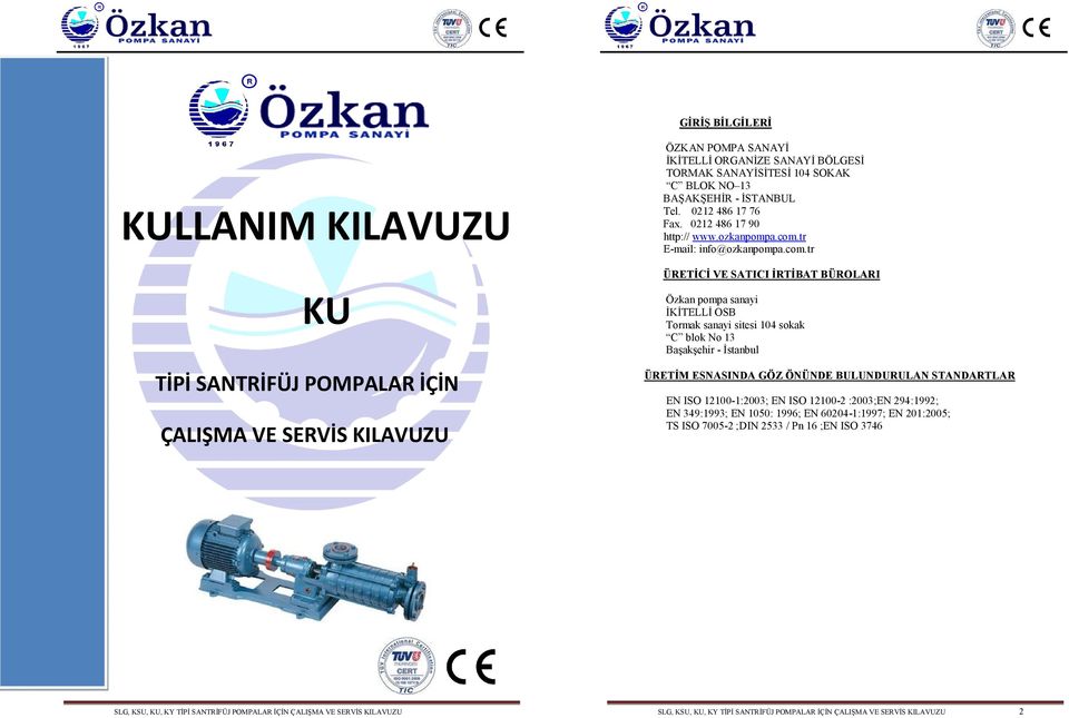 tr E-mail: info@ozkanpompa.com.