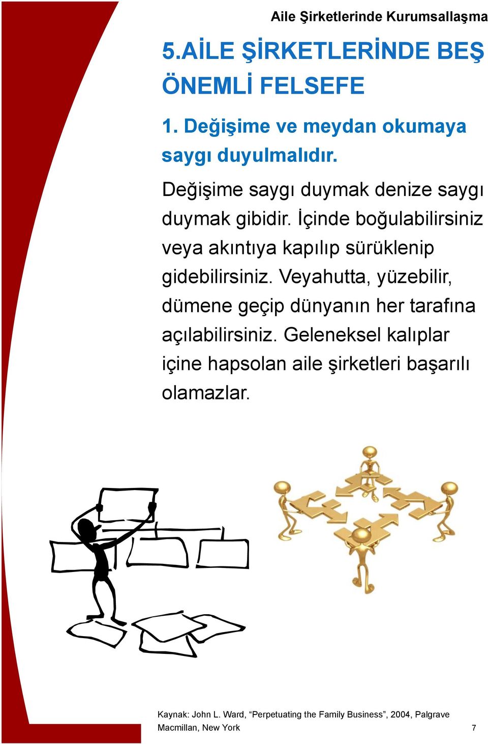 İçinde boğulabilirsiniz veya akıntıya kapılıp sürüklenip gidebilirsiniz.