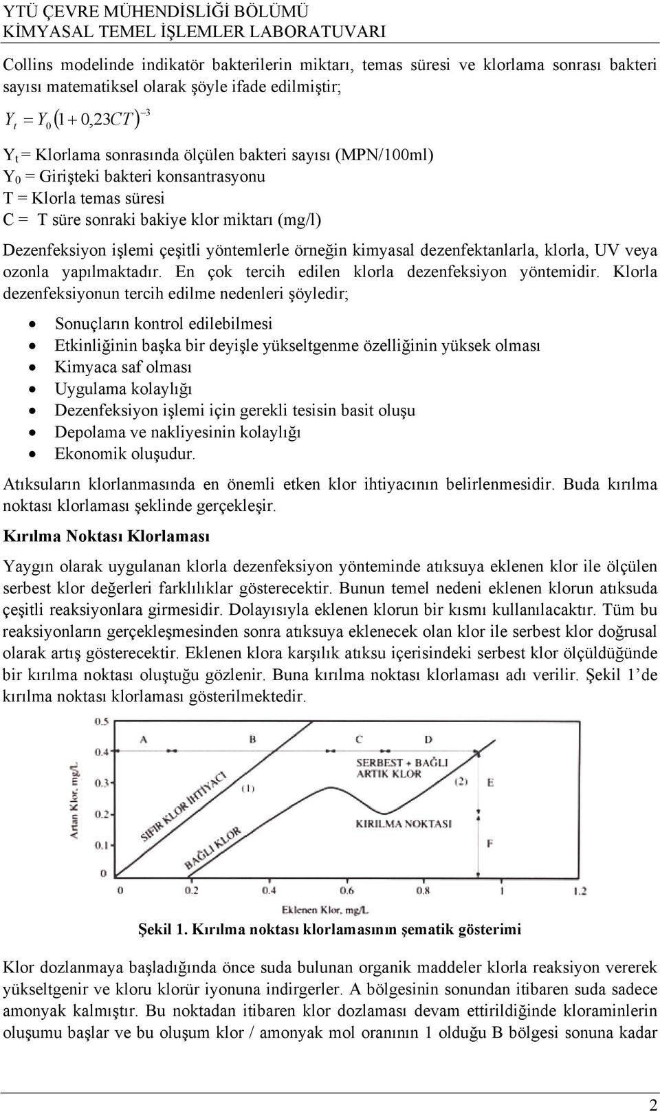 kimyasal dezenfektanlarla, klorla, UV veya ozonla yapılmaktadır. En çok tercih edilen klorla dezenfeksiyon yöntemidir.