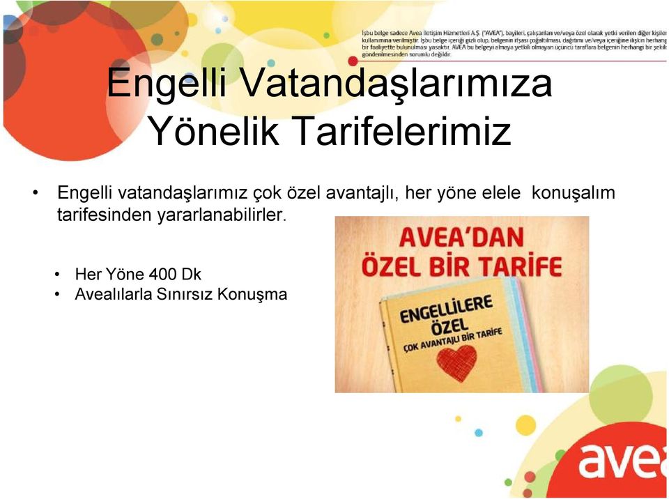 yöne elele konuşalım tarifesinden