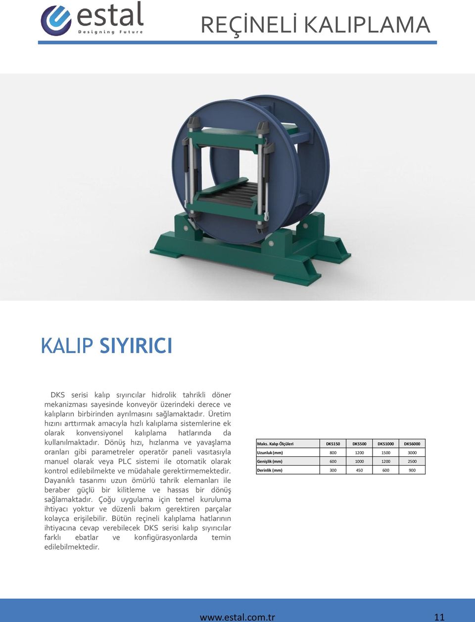 Dönüş hızı, hızlanma ve yavaşlama oranları gibi parametreler operatör paneli vasıtasıyla manuel olarak veya PLC sistemi ile otomatik olarak kontrol edilebilmekte ve müdahale gerektirmemektedir.