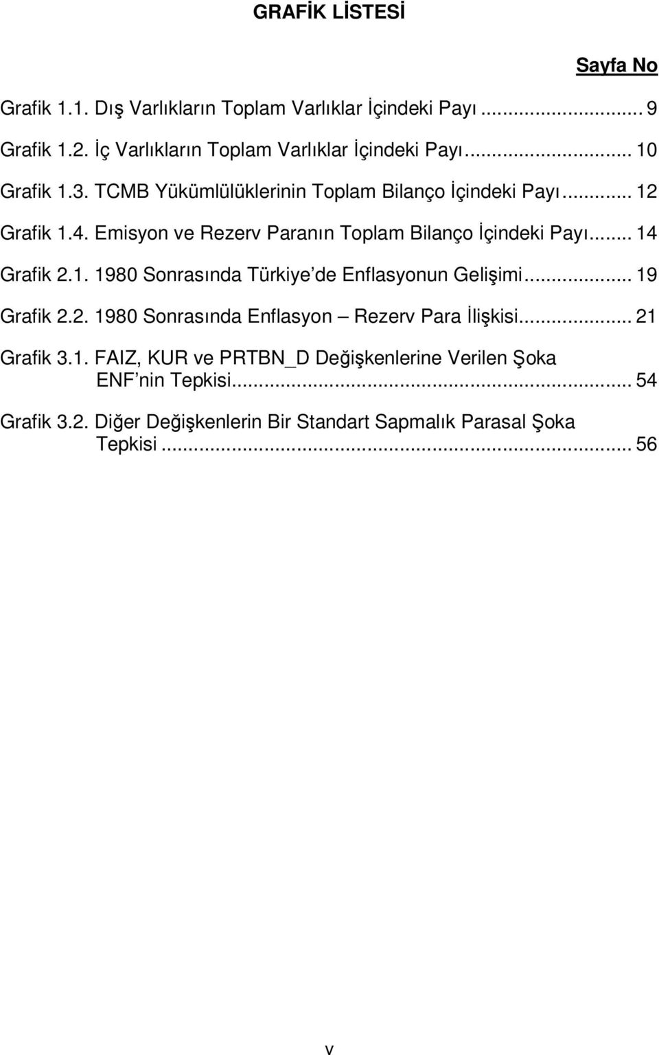 .. 14 Grafik 2.1. 1980 Sonrasında Türkiye de Enflasyonun Gelişimi... 19 Grafik 2.2. 1980 Sonrasında Enflasyon Rezerv Para İlişkisi... 21 Grafik 3.1. FAIZ, KUR ve PRTBN_D Değişkenlerine Verilen Şoka ENF nin Tepkisi.